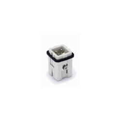 Insert HA, Raccordement à ressort, mâle, 2 pin, 10A, Polycarbonate, 3A 